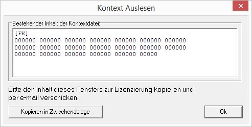 Kontext auslesen